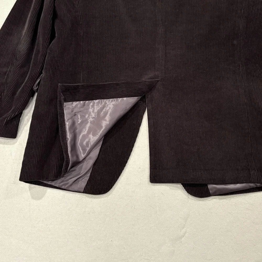 Lauren Ralph Lauren Blazer Mens 42‎ Brown Corduroy Collared Lined Pockets